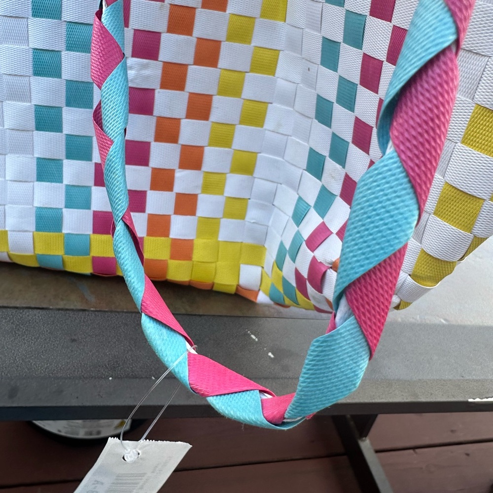 Kate Spade New York Rainbow Woven Tote Women’s EUC - Picture 5 of 7